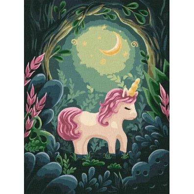 Ideyka Malowanie po numerach - Dziwny jednoro�ec 30x40cm