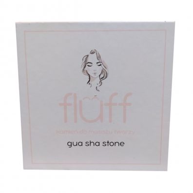 Fluff Gua Sha Stone kamień do masażu twarzy Różowy Kwarc