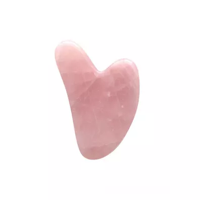 Fluff Gua Sha Stone kamie� do masa�u twarzy R�owy Kwarc
