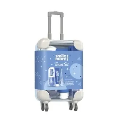 HiSkin Zestaw Travel Size Dental - pasta do z�b�w + p�yn do p�ukania + sk�adana szczoteczka 30 ml + 60 ml + 1 szt.