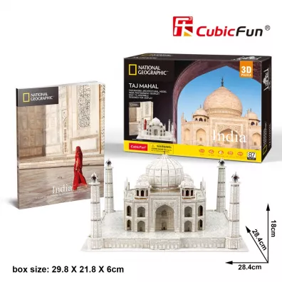 Puzzle 3D 87 el. National Geographic Taj Mahal Cubic Fun
