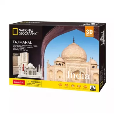 Puzzle 3D 87 el. National Geographic Taj Mahal Cubic Fun