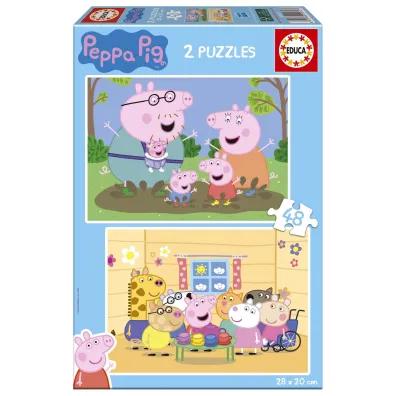 Puzzle 2x48 �winka Peppa 113787 Educa
