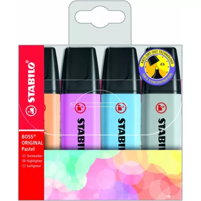 Stabilo Zakre�lacz Boss Original Pastel 4 szt.