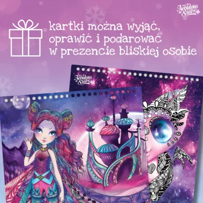 Nebulous Stars Szkicownik z kredkami, szablonami i naklejkami M Nebulia