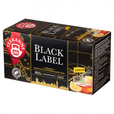 Teekanne Herbata czarna Cytryna Black Label 20 x 1,65 g
