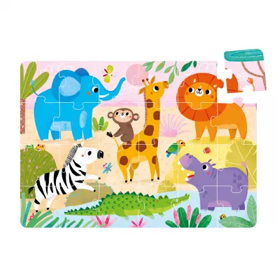 Dzikie puzzle 24 el. CzuCzu. Sawanna Bright Junior Media
