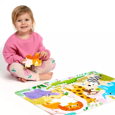 Dzikie puzzle 24 el. CzuCzu. Sawanna Bright Junior Media