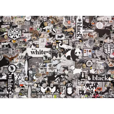 Puzzle 1000 el. Czarno-bia�e zwierz�ta Cobble Hill