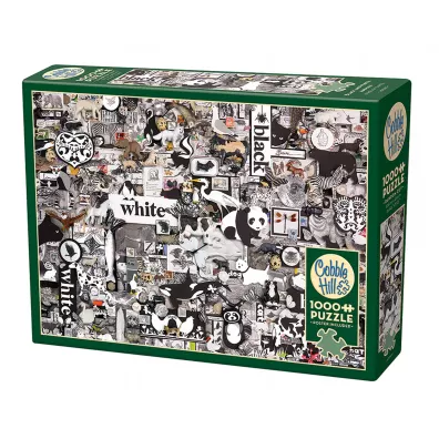 Puzzle 1000 el. Czarno-bia�e zwierz�ta Cobble Hill