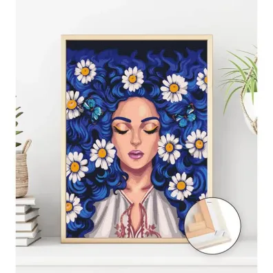 Twoje Hobby Malowanie po numerach - Stokrotki we w�osach 40x50cm