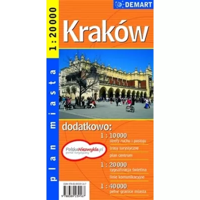 Krakw - plan miasta 1:20 000