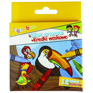 Gimboo Kredki �wiecowe 12 szt.
