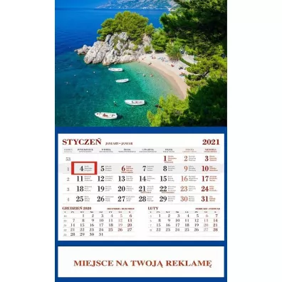 Wok Nas KALENDARZ JEDNODZIEL 29X42CM WIATRAKI WN FOL