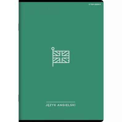 Zeszyt Top 2000: A5, 60k, Kratka - Angielski