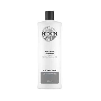 Nioxin System 1 Cleanser Shampoo oczyszczajcy szampon do wosw normalnych lekko przerzedzonych 1 l