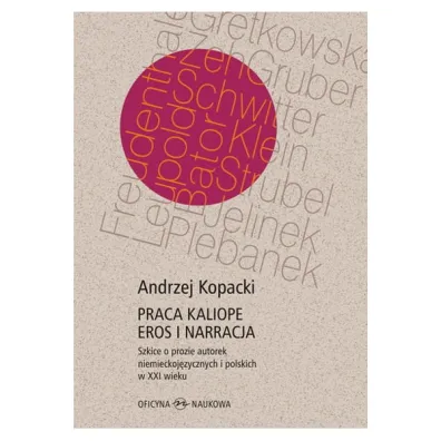 Praca Kaliope. Eros i narracja Szkice o prozie autorek niemieckoj�zycznych i polskich w XXI wieku - Andrzej Kopacki