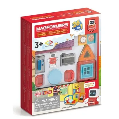 Magformers. House Minibot's kitchen