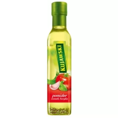 Kujawski Olej rzepakowy z pomidorami, czosnkiem i bazyli� 250 ml