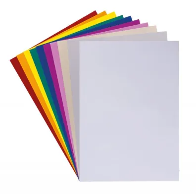 Zeszyt papier�w kolorowych b�yszcz�cych A4 Gimboo 10 szt.