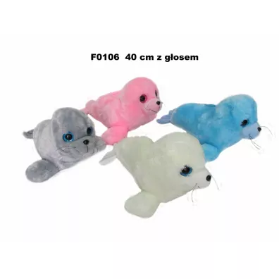 Pluszowa foka z g�osem 40cm - 4 kolory Sun-Day