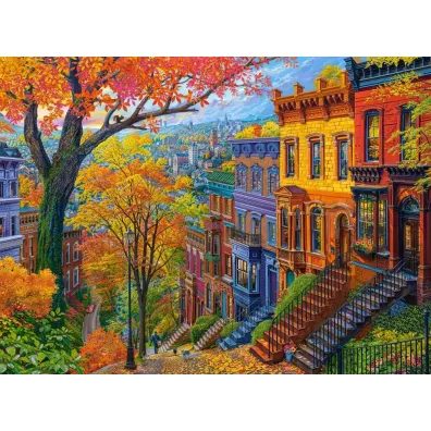 Puzzle 3000 el. Autumn City Hill Castorland