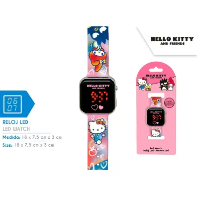 Zegarek LED z kalendarzem Hello Kitty HK50151