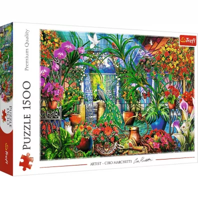 Puzzle 1500 el. Tajemniczy ogrd Trefl