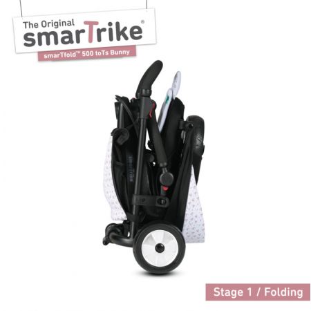 Smart Trike Skadany rowerek Folding Trike 500 7w1 toTs -czarny/rowy