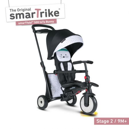 Smart Trike Skadany rowerek Folding Trike 500 7w1 toTs -czarny/rowy