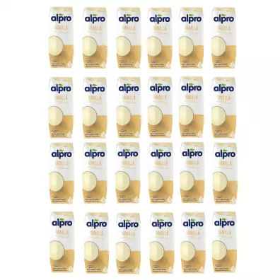 Alpro Napj Sojowy o smaku waniliowym z wapniem i witaminami Zgrzewka 24 x 250 ml