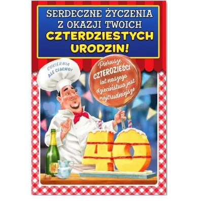 Trend Kartka okoliczno�ciowa Urodziny 40 MF18