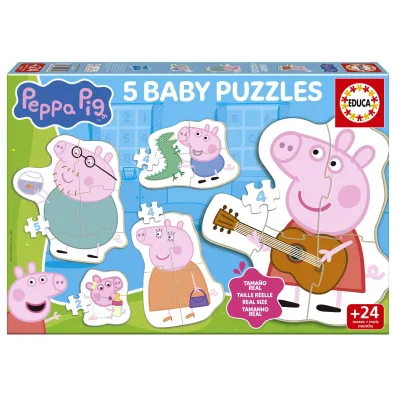 Puzzle Baby 5w1 �winka Peppa 113783 Educa