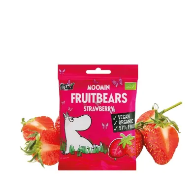 Moomin �elki owocowe, Truskawka 40 g Bio