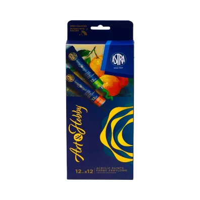 Farby akrylowe 12kolor�w ASTRA 602124004