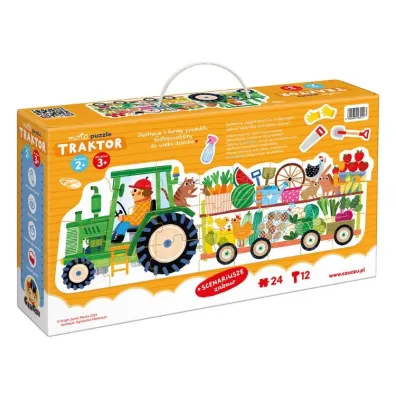 Moto puzzle Traktor dla dzieci 2  3 Bright Junior Media