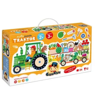 Moto puzzle Traktor dla dzieci 2  3 Bright Junior Media