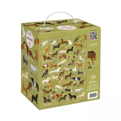 Puzzle 200 el. Puzzlove CzuCzu. Konie Bright Junior Media