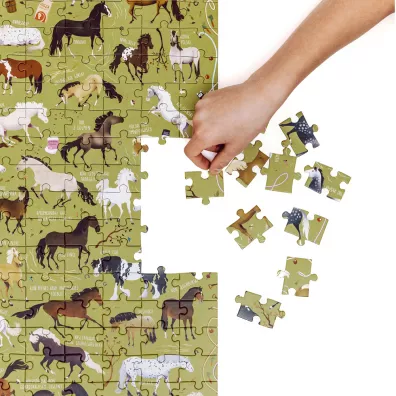 Puzzle 200 el. Puzzlove CzuCzu. Konie Bright Junior Media