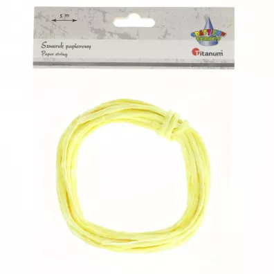 Titanum Sznurek papierowy cytrynowy 5m