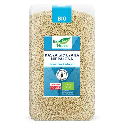 Bio Planet Kasza gryczana niepalona bezglutenowa 1 kg Bio