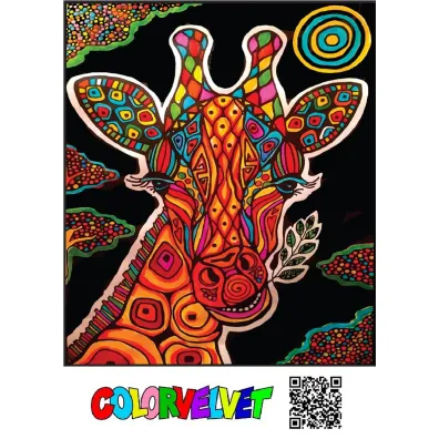 Kolorowanka Welwetowa 47x35 cm �yrafa