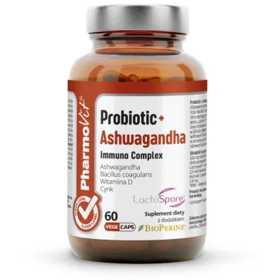 Pharmovit Probiotic+ Ashwagandha - suplement diety 60 kaps.