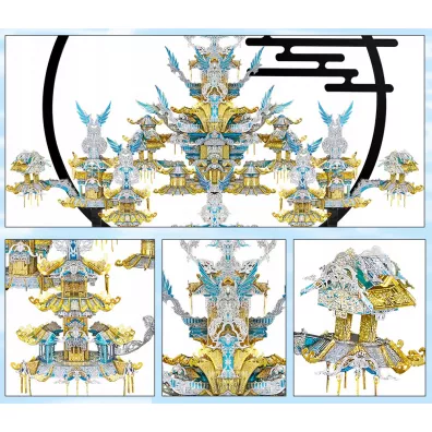 Puzzle Metalowe Model 3D Pa�ac Jadeitowego Basenu piececool