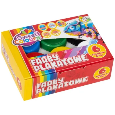 Otocki Farby plakatowe 6 x 20 ml 6 kolorw