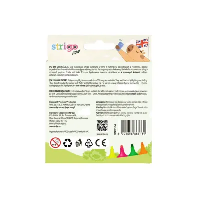 Zakre�lacz Eco Neon op.4 szt. Kapibara STRIGO SSC504