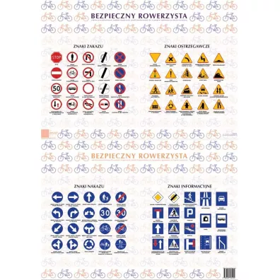 Art-Map Podk�adka na biurko. Bezpieczny rowerzysta