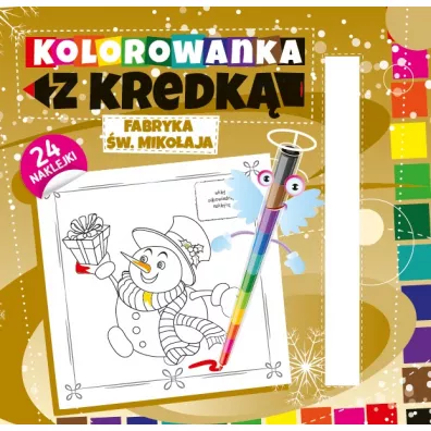 Kolorowanka z kredk. Fabryka witego Mikoaja