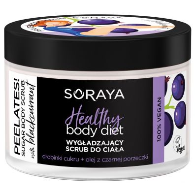 Soraya Healthy Body Diet Peelates wygładzająco-odżywczy scrub do ciała z olejkiem z czarnej porzeczki 200 g