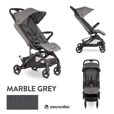 Easywalker Miley² Kompaktowy w�zek spacerowy z torb� transportow� Marble Grey